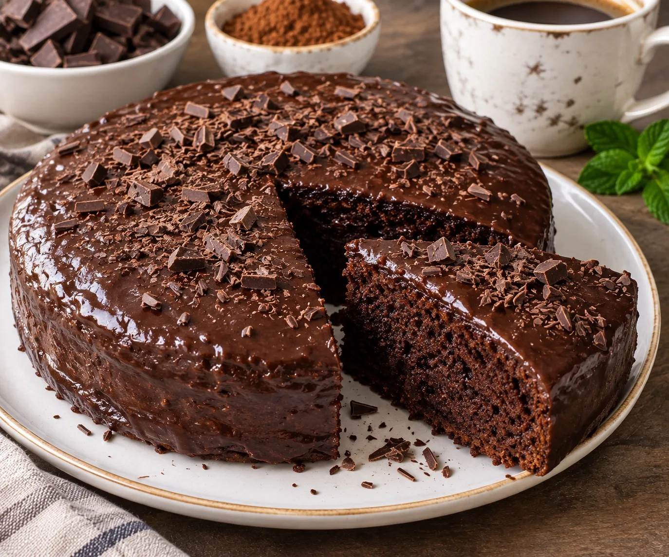 🍫 ШОКОЛАДНЫЙ ПИРОГ БЕЗ МИКСЕРА