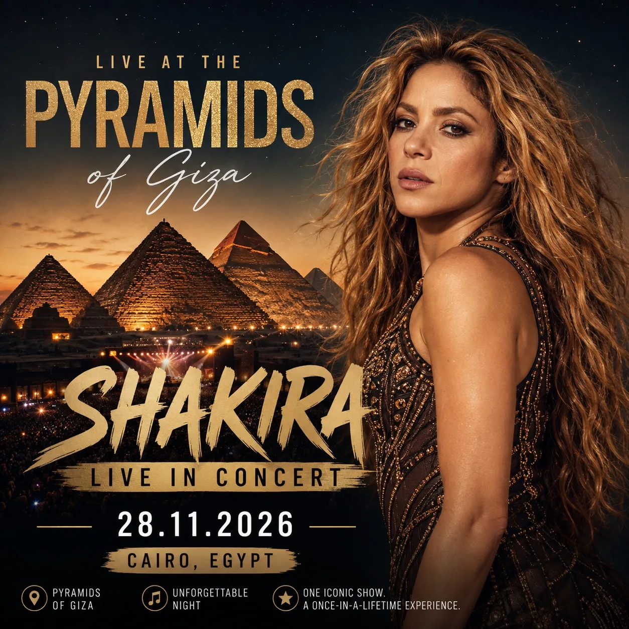 ✨ **SHAKIRA LIVE AT THE PYRAMIDS OF GIZA** ✨