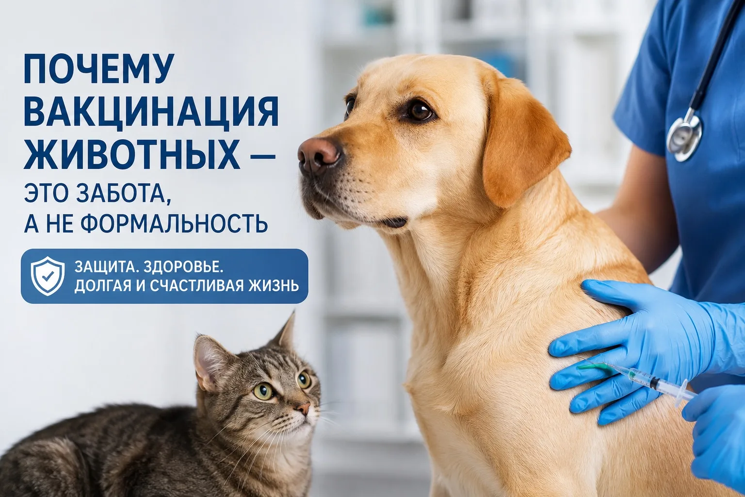 Почему вакцинация животных — это забота, а не формальность

Каждый владелец хочет видеть своего пито
