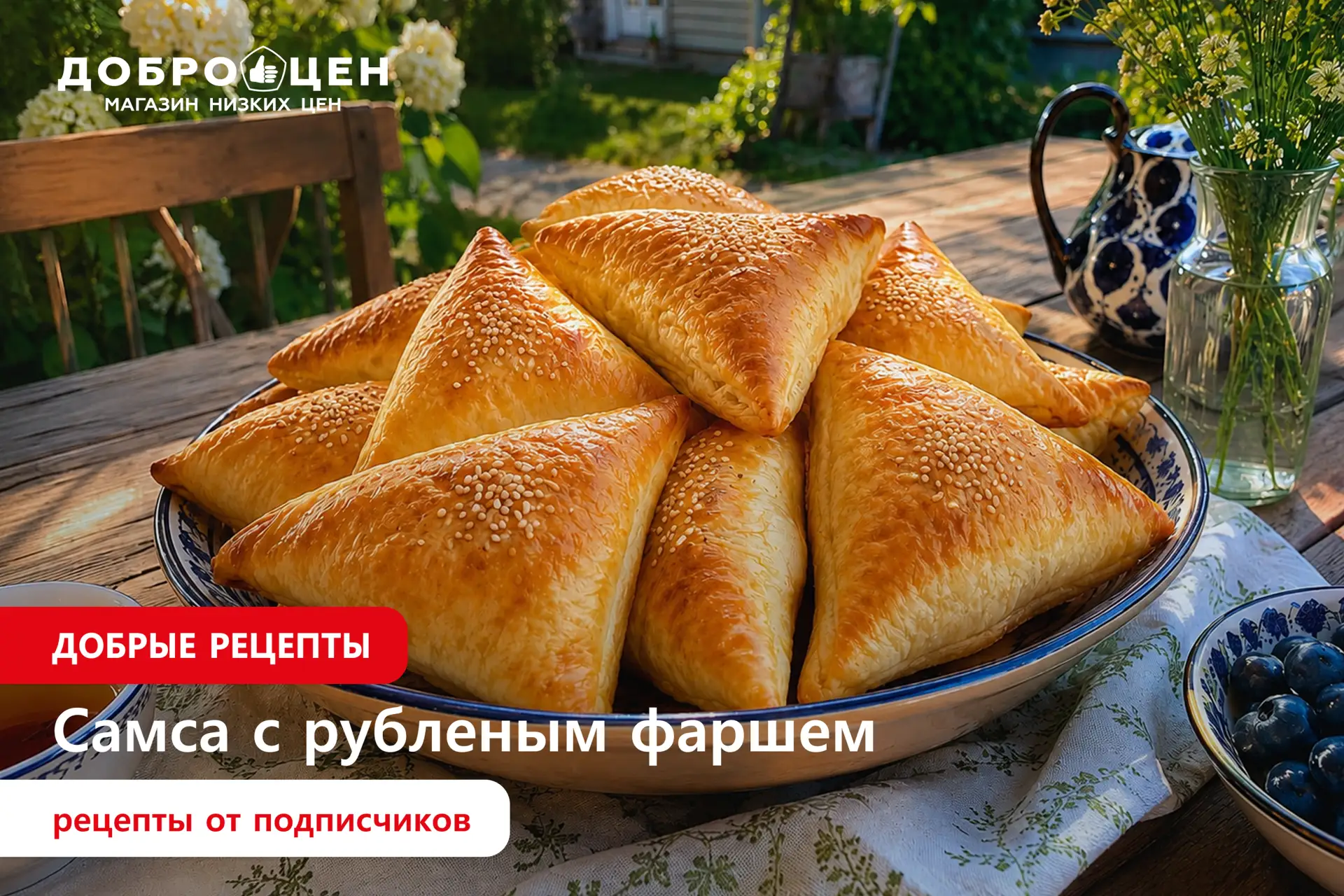 Делимся рецептом от наших подписчиков – самса классическая!