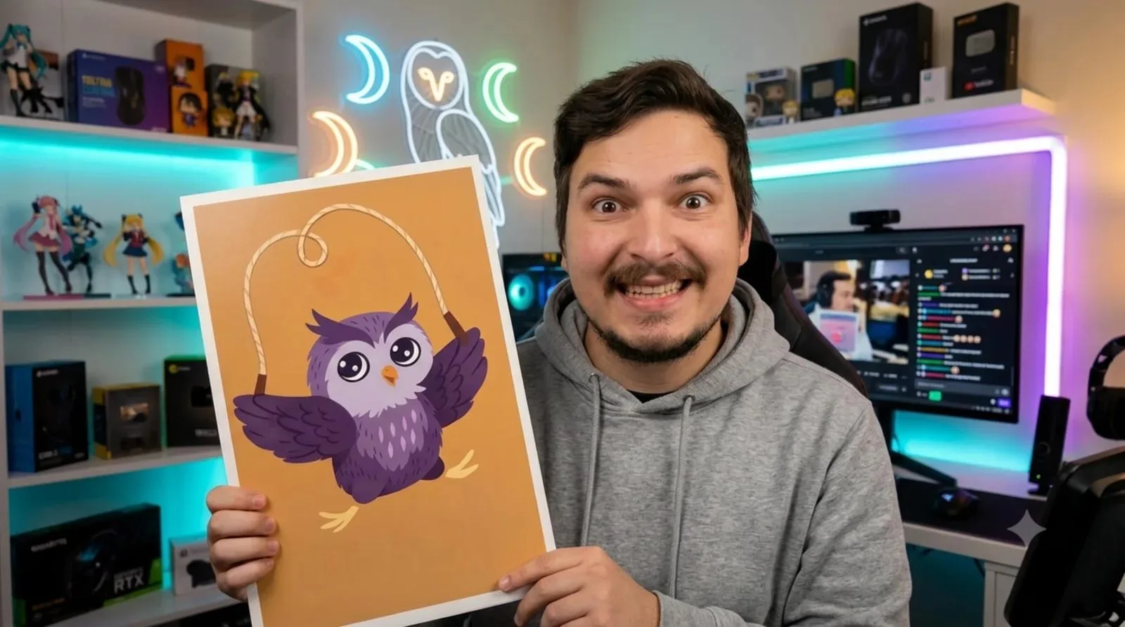 🦉Сова на скакалке: что означаем мем, который пугает Интернет

Фиолетовая сова, прыгающая через скак