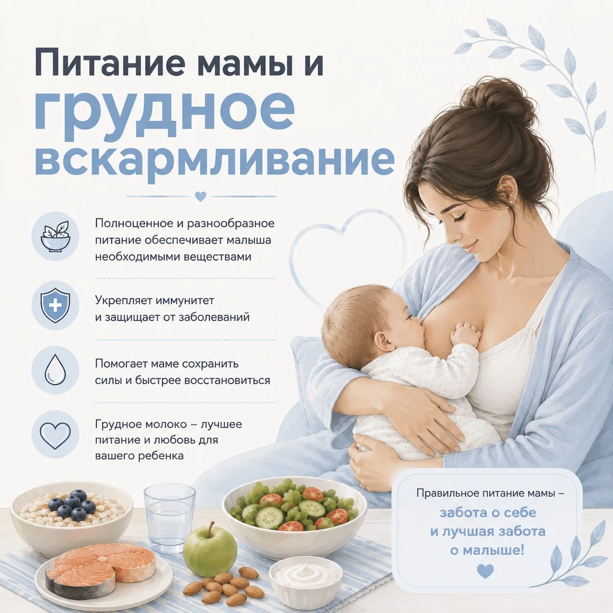 🍼 Питание мамы и грудное вскармливание