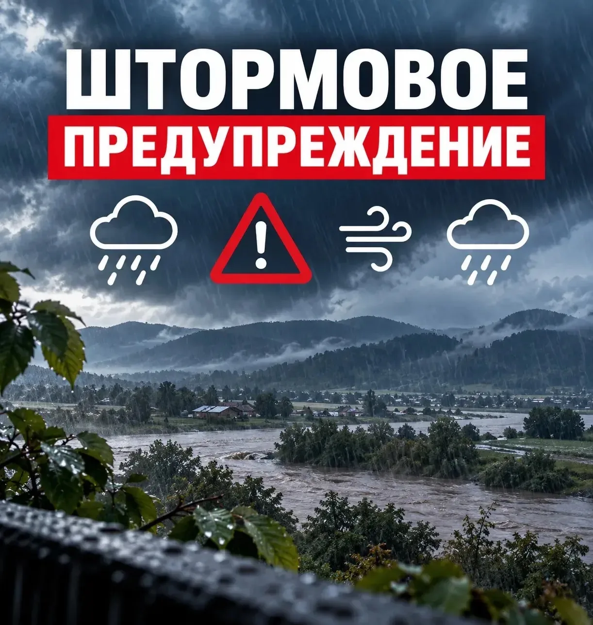 🌧️ ШТОРМОВОЕ ПРЕДУПРЕЖДЕНИЕ