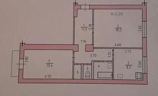 КВАРТИРА ПОД КАПРЕМОНТ
Продам 2-ком. кв-ру по ул. Пушкинская 9, 3/4, не угловая, сталинка. Общая пл