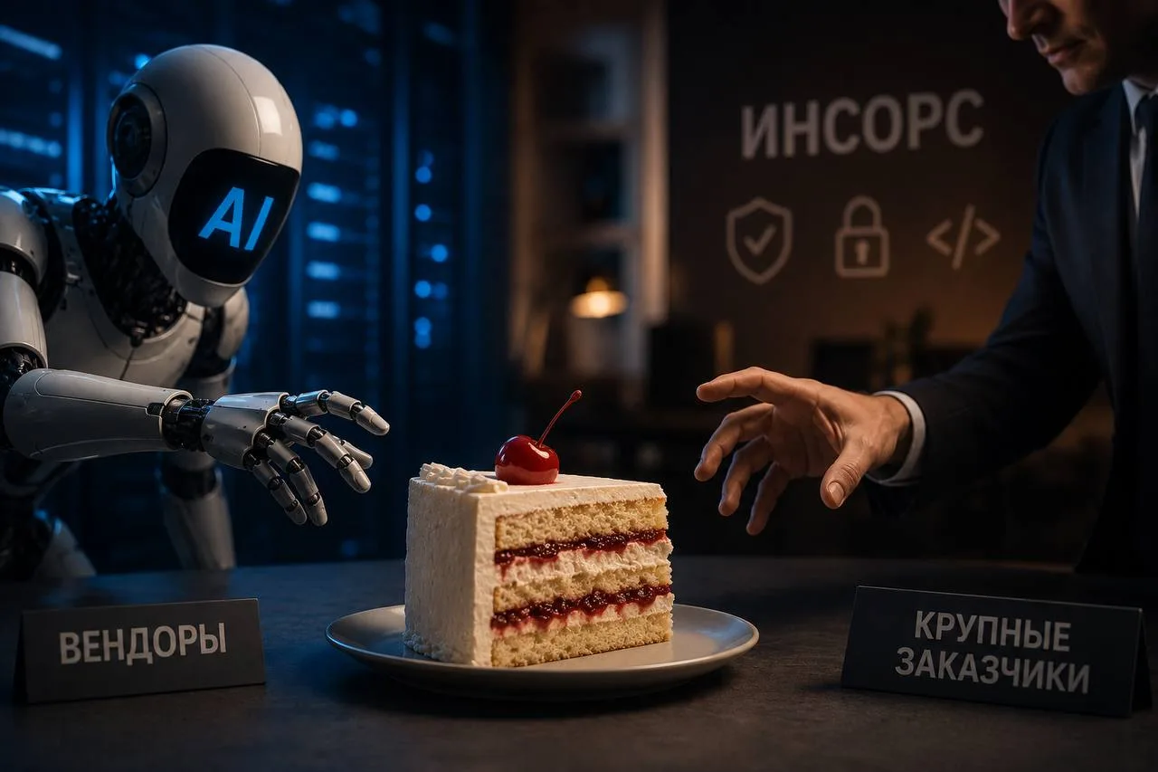 ИИ по-русски. Почему крупные заказчики уходят в инсорс, оставляя вендоров без «вишенки на торте».

М
