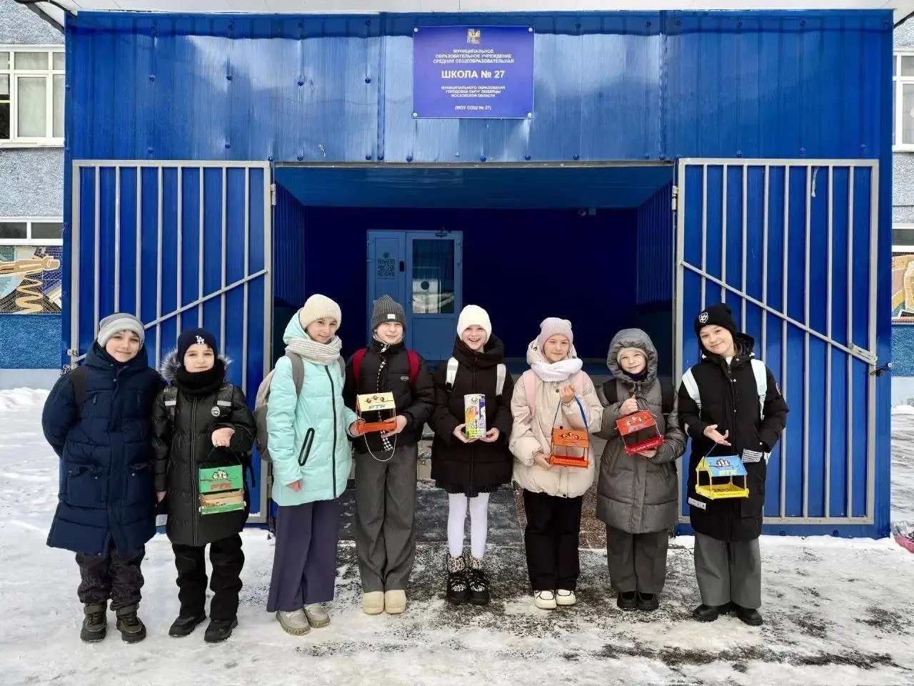 🐣Юные эколята школы принимают участие в региональной акции «Покорми птиц» 🐦В рамках Акции проходят м