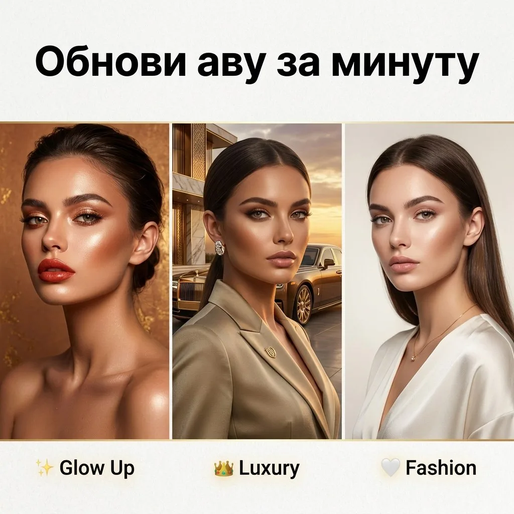 📸 Обнови аватарку за минуту — без съёмки и фотографа

Надоела старая ава, а на нормальную фотосесси