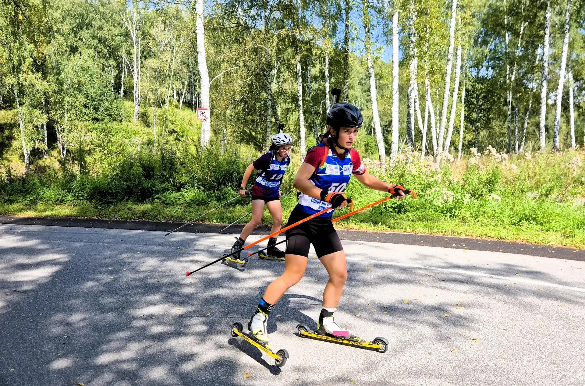 🔥Роллеры‑гонка на Первенстве СФО девушки  15-18 лет!