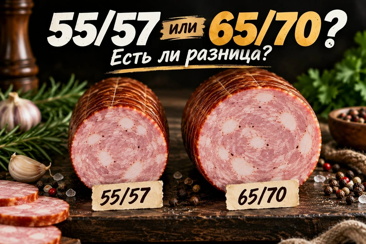 Одна рецептура. Один фарш. Но два разных калибра.