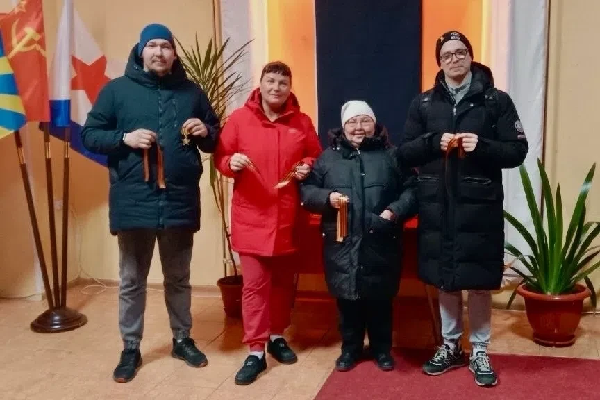 В АЭЦ прошла акция «Георгиевская ленточка»