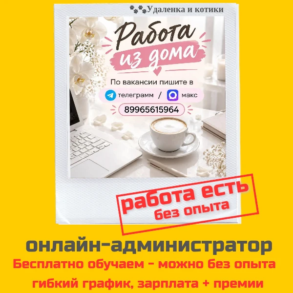 🎯 Открыта вакансия - онлайн-администратор.