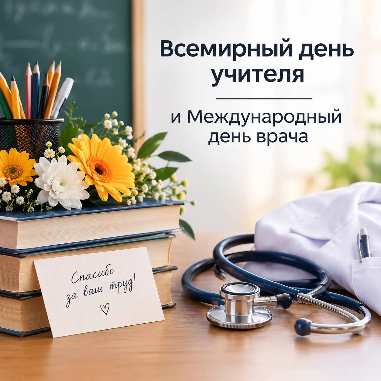 Сегодня отмечают День учителя и День врача