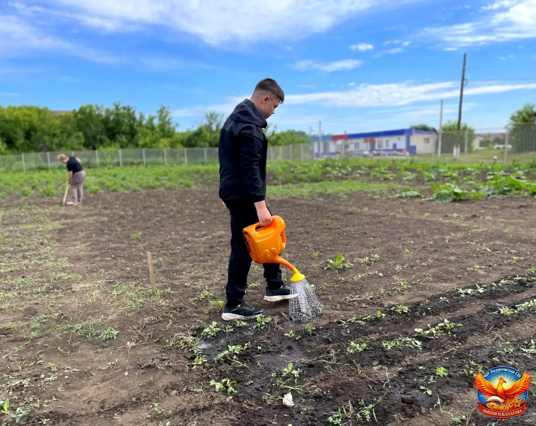 🌾🌱 Трудовая практика продолжается — работы на пришкольном участке хватает всем! 🌱🌾

Ребята не ос
