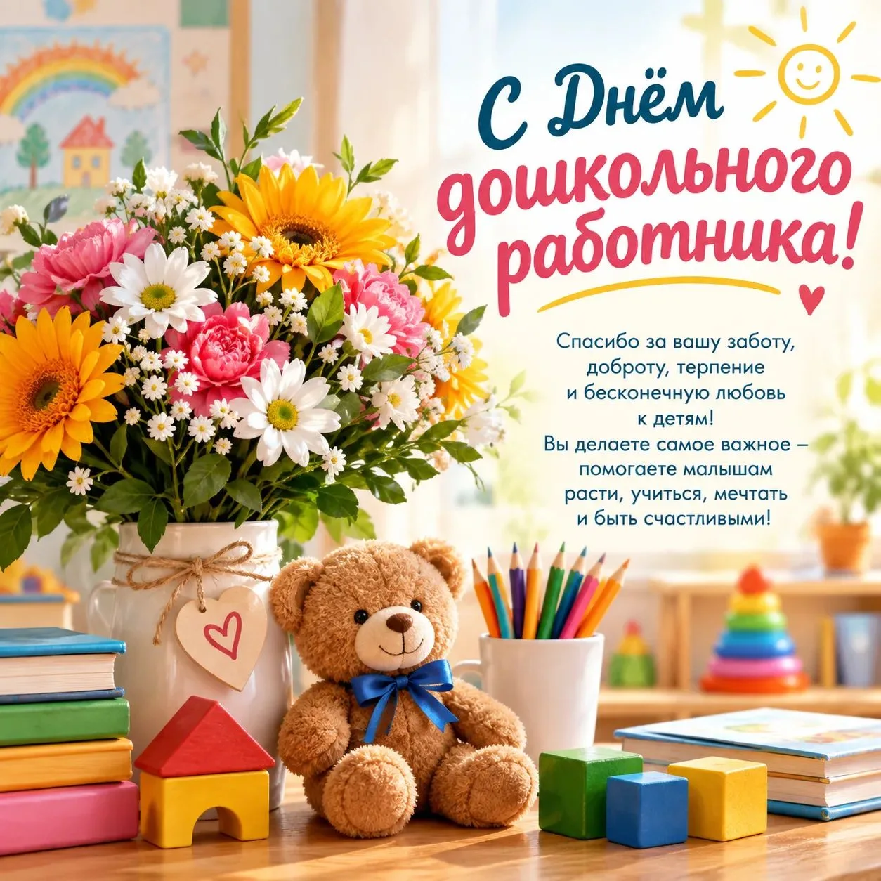 С Днём дошкольного работника! 🌸