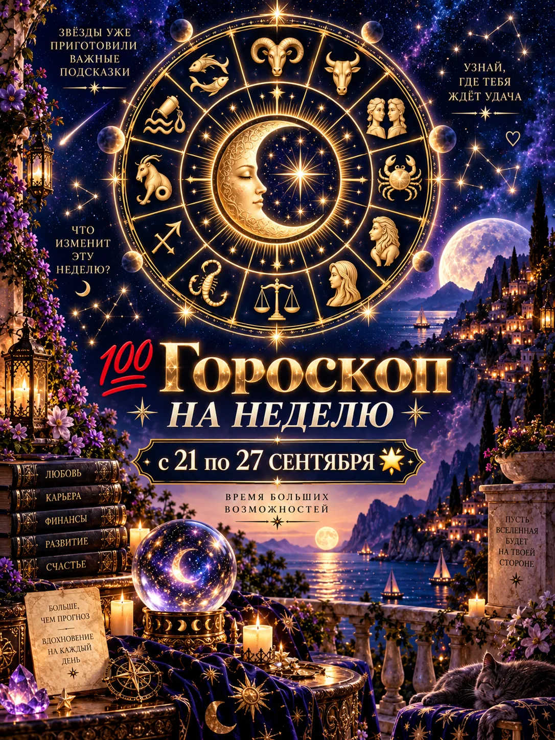 💯 ГОРОСКОП НА НЕДЕЛЮ с 21 по 27 СЕНТЯБРЯ 🌟