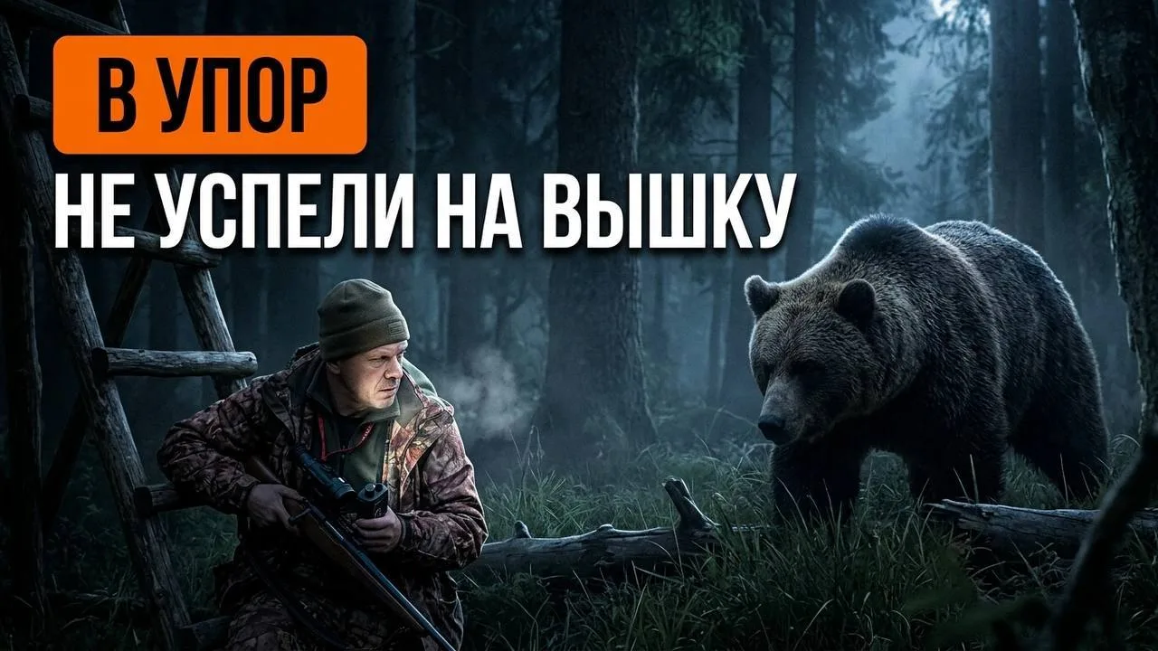 Охота на медведя: не успели на лабаз — зверь уже рядом»