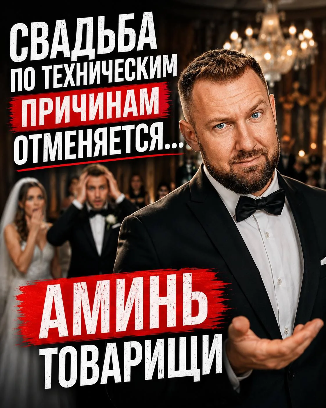 ‼️ СВАДЬБА ПО ТЕХНИЧЕСКИМ ПРИЧИНАМ ОТМЕНЯЕТСЯ... АМИНЬ ТОВАРИЩИ