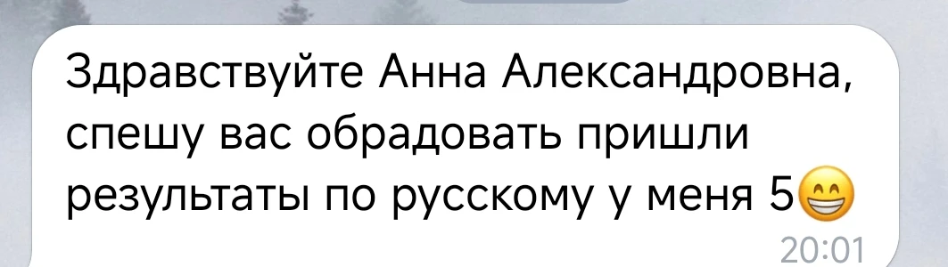 И ещё одна 5!!!
Спортсмен. Мало русского в школе, частая смена учителей + соревнования. 
Два года по