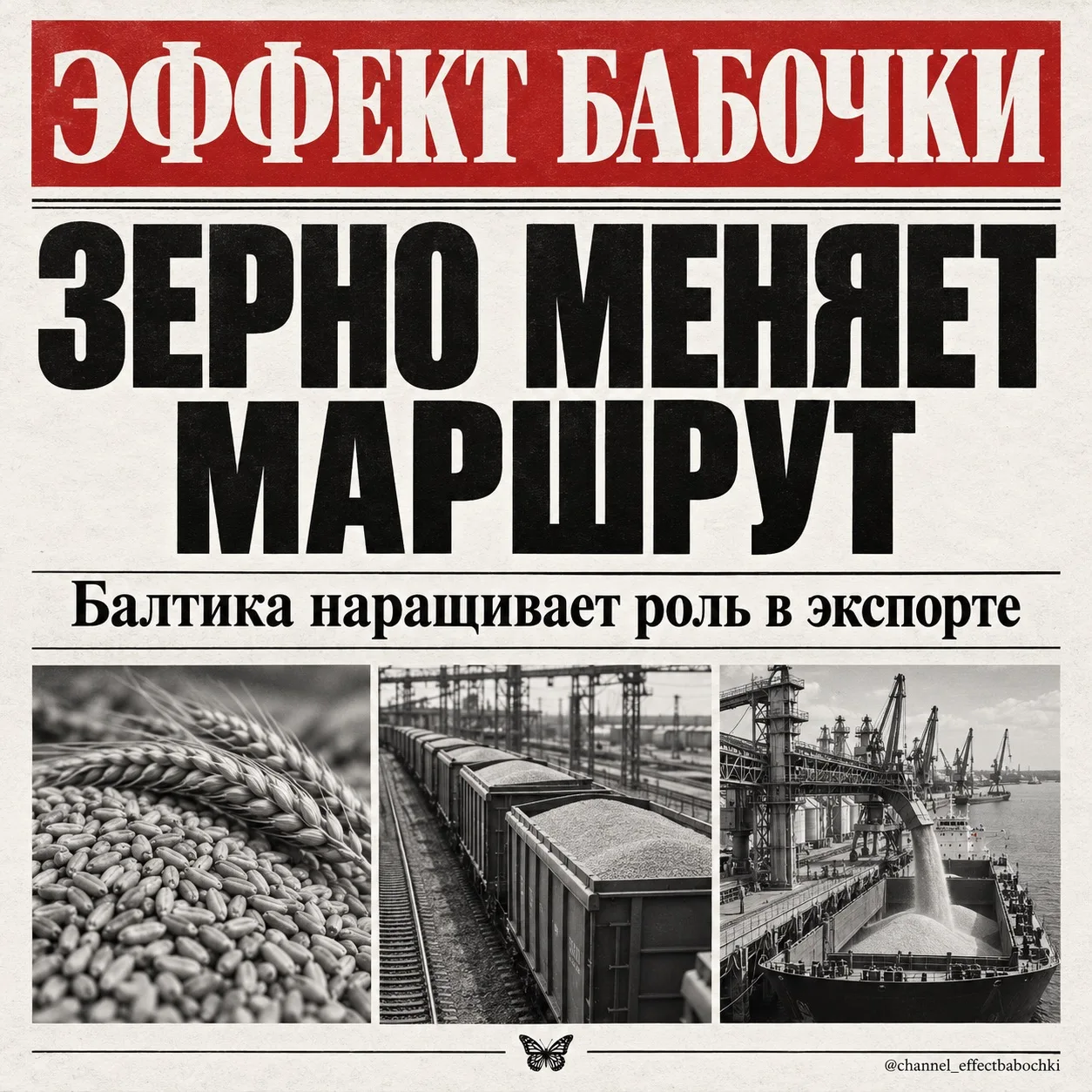 🌾 Зерновой экспорт просел. Балтийские порты набирают вес