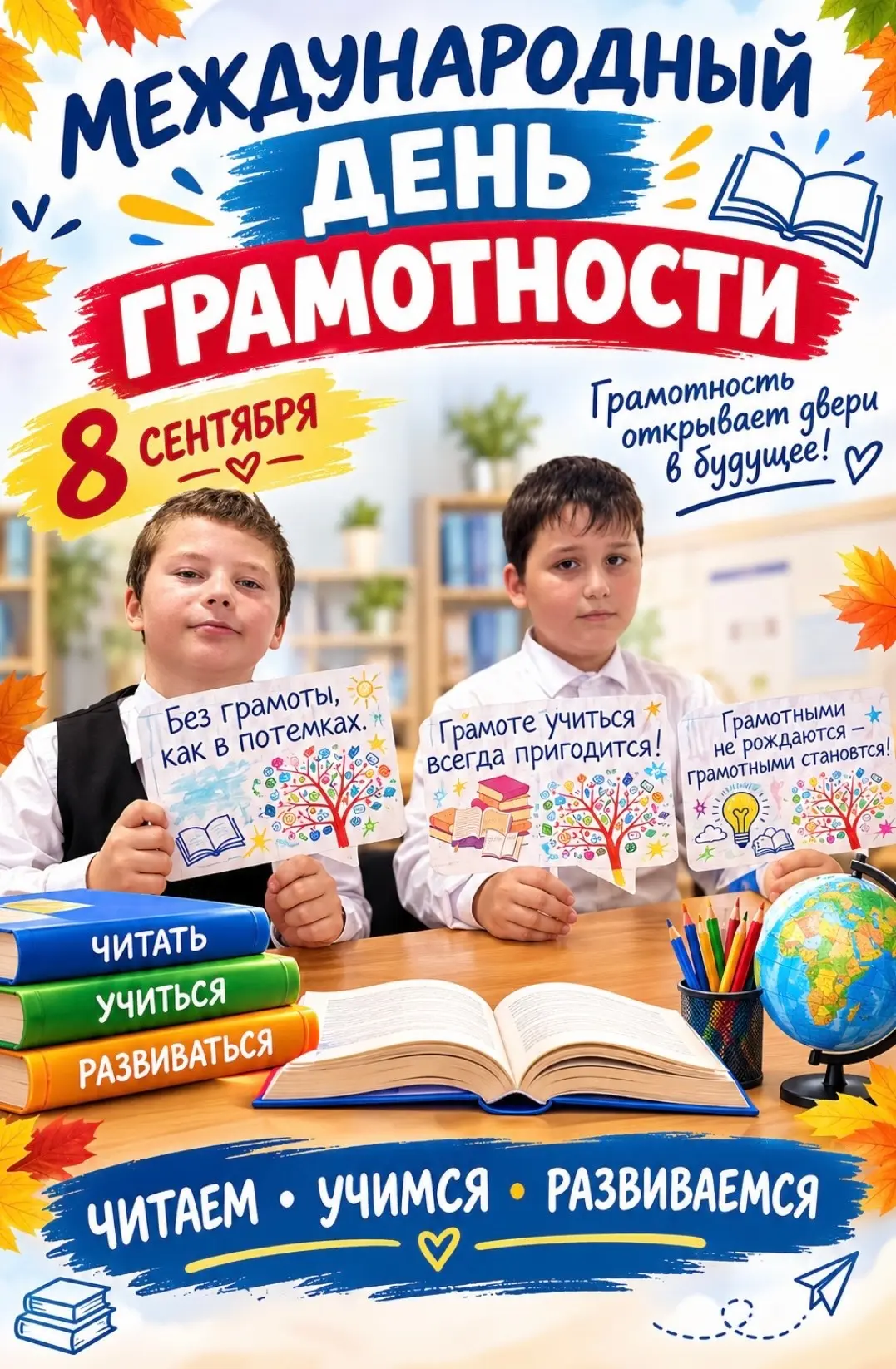 📚🌍 8 сентября — Международный день грамотности!