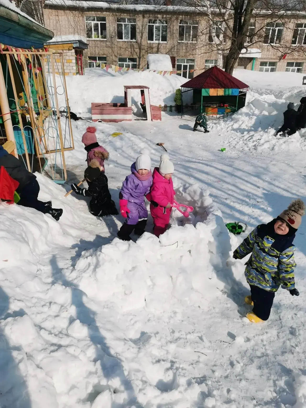 ❄️На участке есть гора,