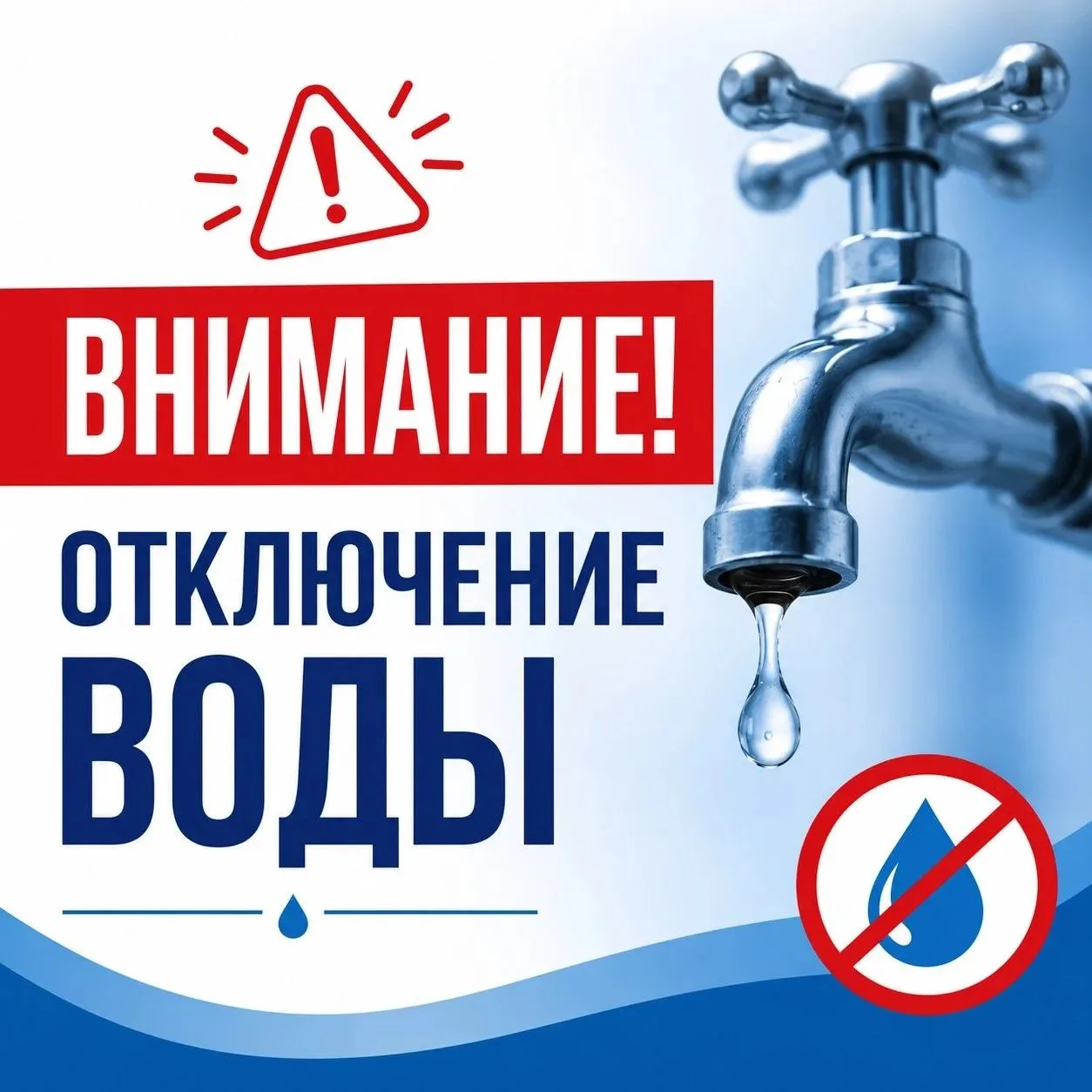 Приблизительно на 1 час остановлено действие водонапорной башни в 45 квартале.

Порыв на ул. Дачная.