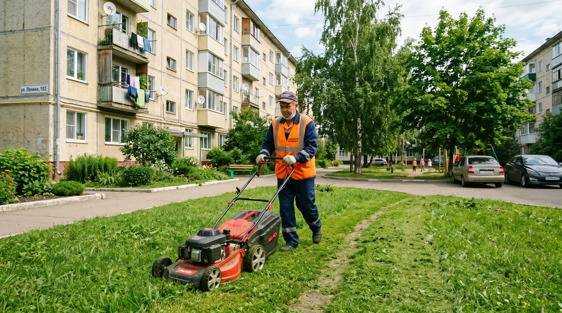 Сегодня наши управляющие компании «Альянс» и «Первый поселок» планируют организовать покос газонов п