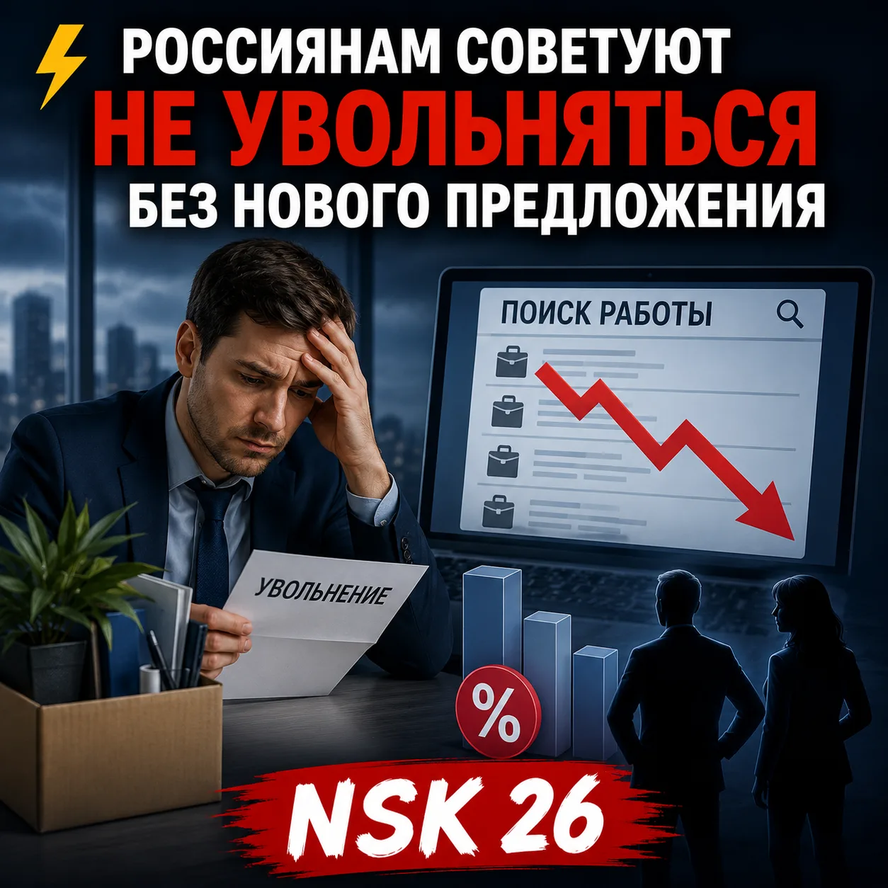 ⚡ Россиянам советуют не увольняться без нового предложения