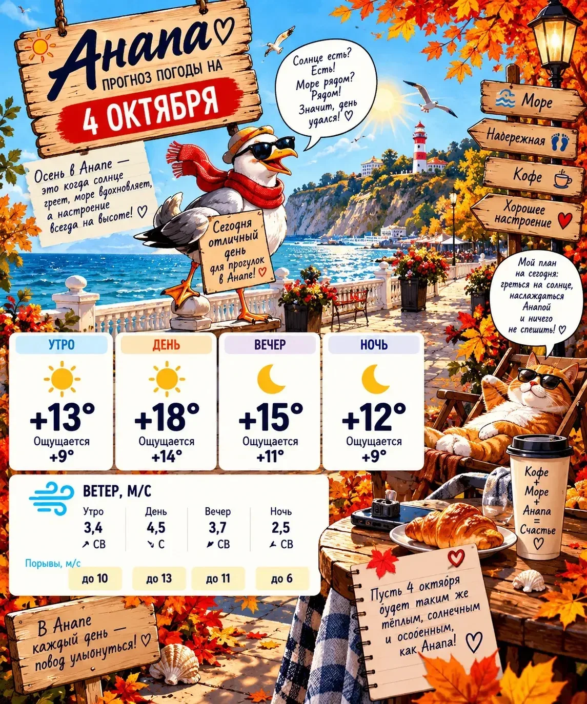 ☀️ Анапа, 4 октября