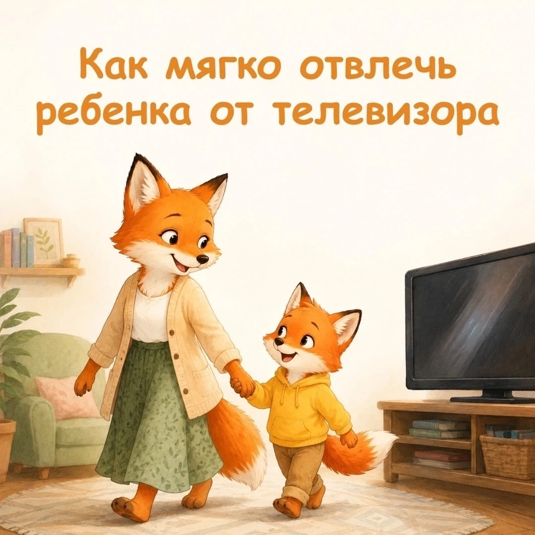 📢Трудно выключить мультики без слез?