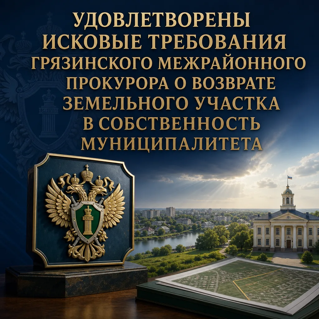 ⚖Удовлетворены исковые требования Грязинского межрайонного прокурора о возврате земельн...
