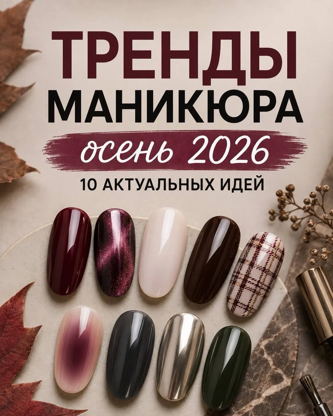 💅 МАНИКЮР, КОТОРЫЙ БУДЕМ НОСИТЬ ЭТОЙ ОСЕНЬЮ 🍂