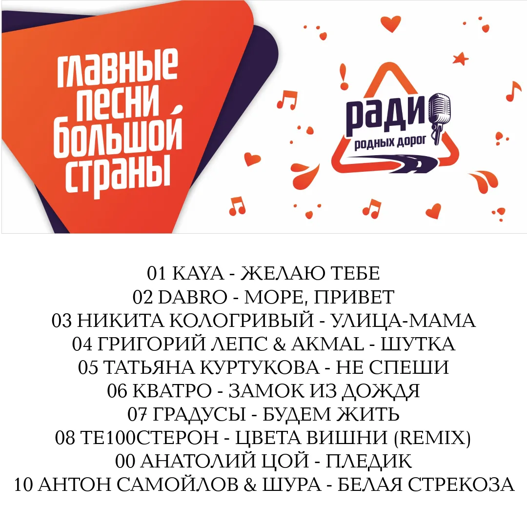 Национальный хит-парад ГЛАВНЫЕ ПЕСНИ БОЛЬШОЙ СТРАНЫ
