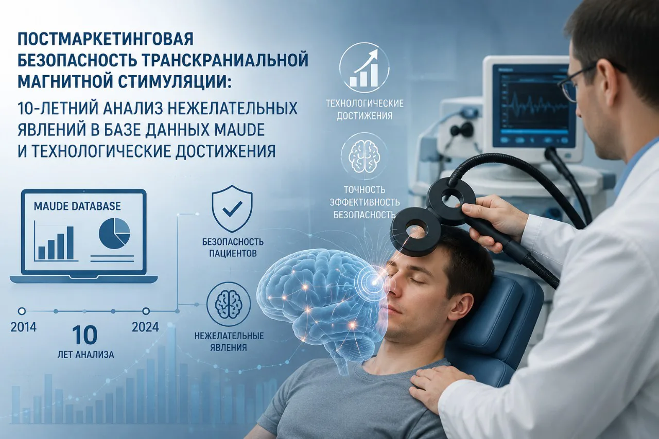 Постмаркетинговая безопасность транскраниальной магнитной стимуляции: 10-летний анализ нежелательных