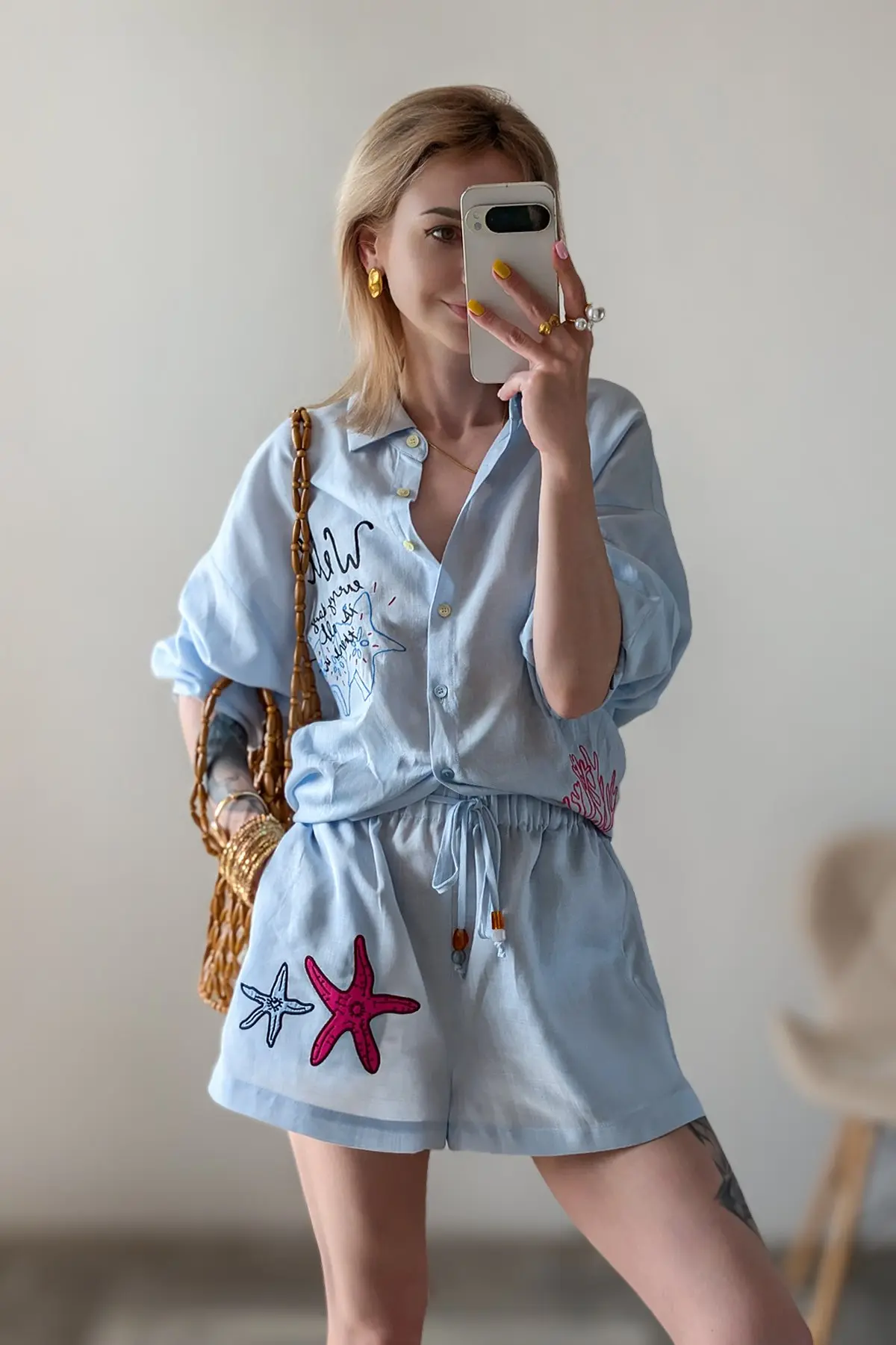 Ловите новую подборку летних вещей от бренда 📌FSLE скидках😍
Юбка в горох и летний комплект были у 