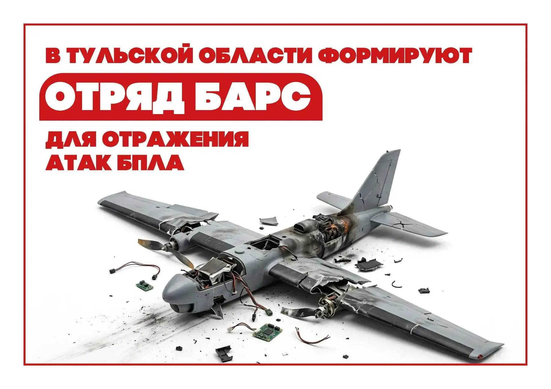 В Тульской области создают отряд БАРС Тула для защиты от дронов​