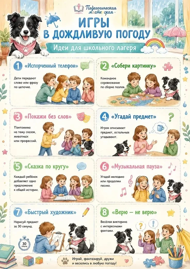 На улице то солнышко, то дождь... Чем ребенка занять в дождливую погоду? Конечно же игрой! Наш педаг