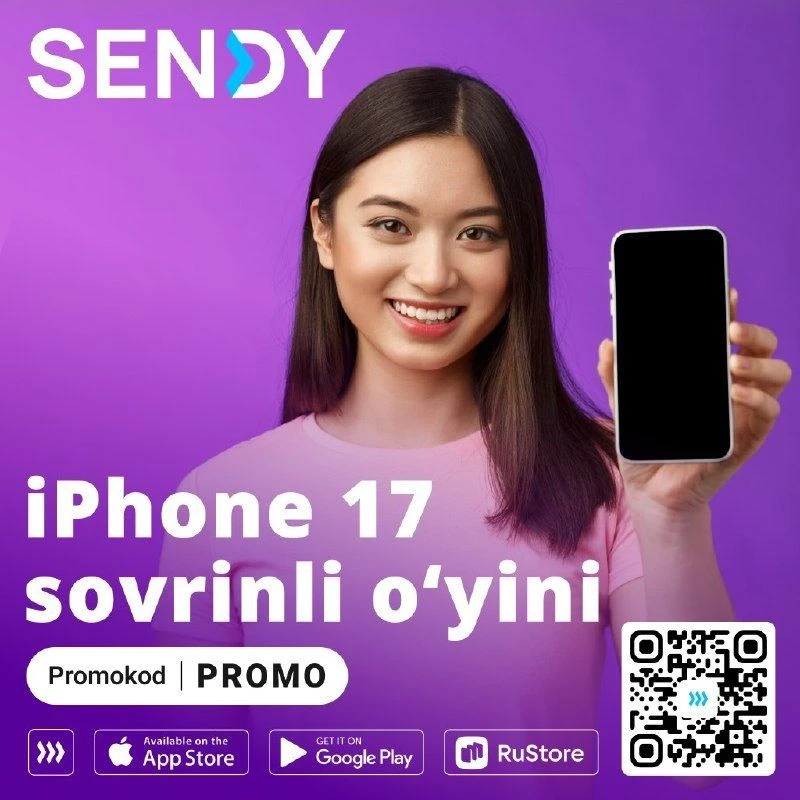 ⏩ Har bir pul oʻtkazmasi sizga yangi 📱IPhone 17 🎁, yo boʻlmasa OZON’da xaridlar qilis...