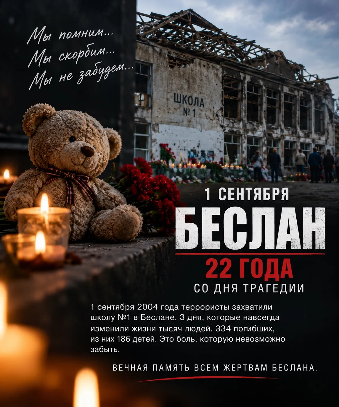 Беслан. 22 года со дня трагедии.