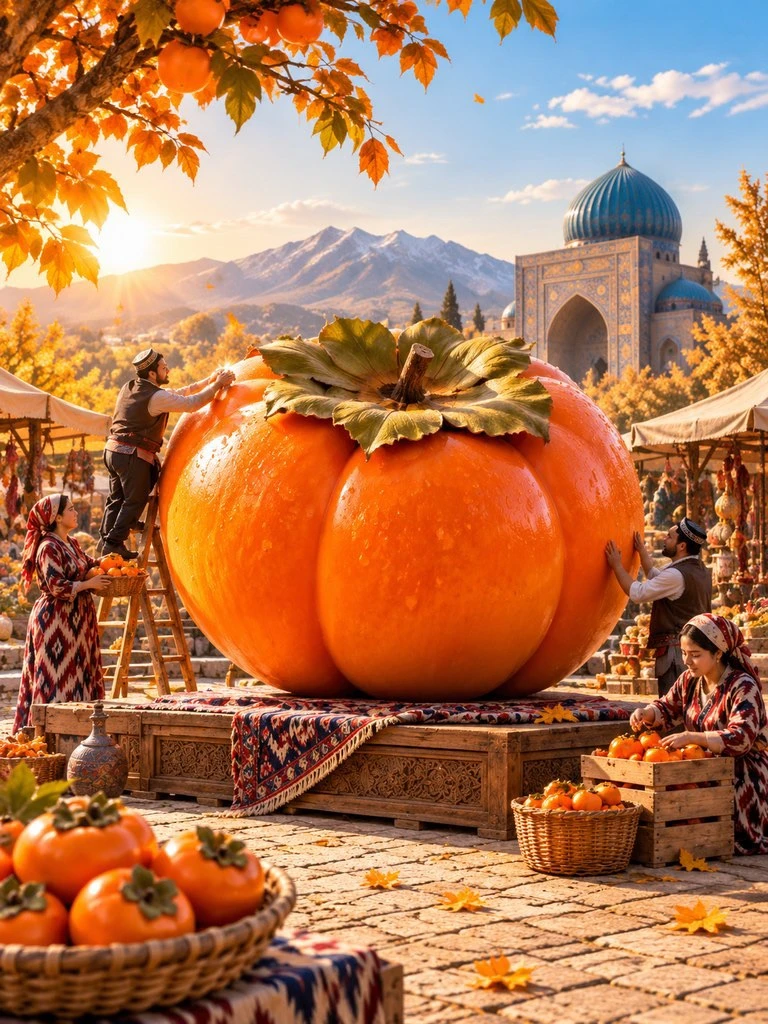 🍊 Хурма «Ромашка» приехала к нам из Узбекистана!