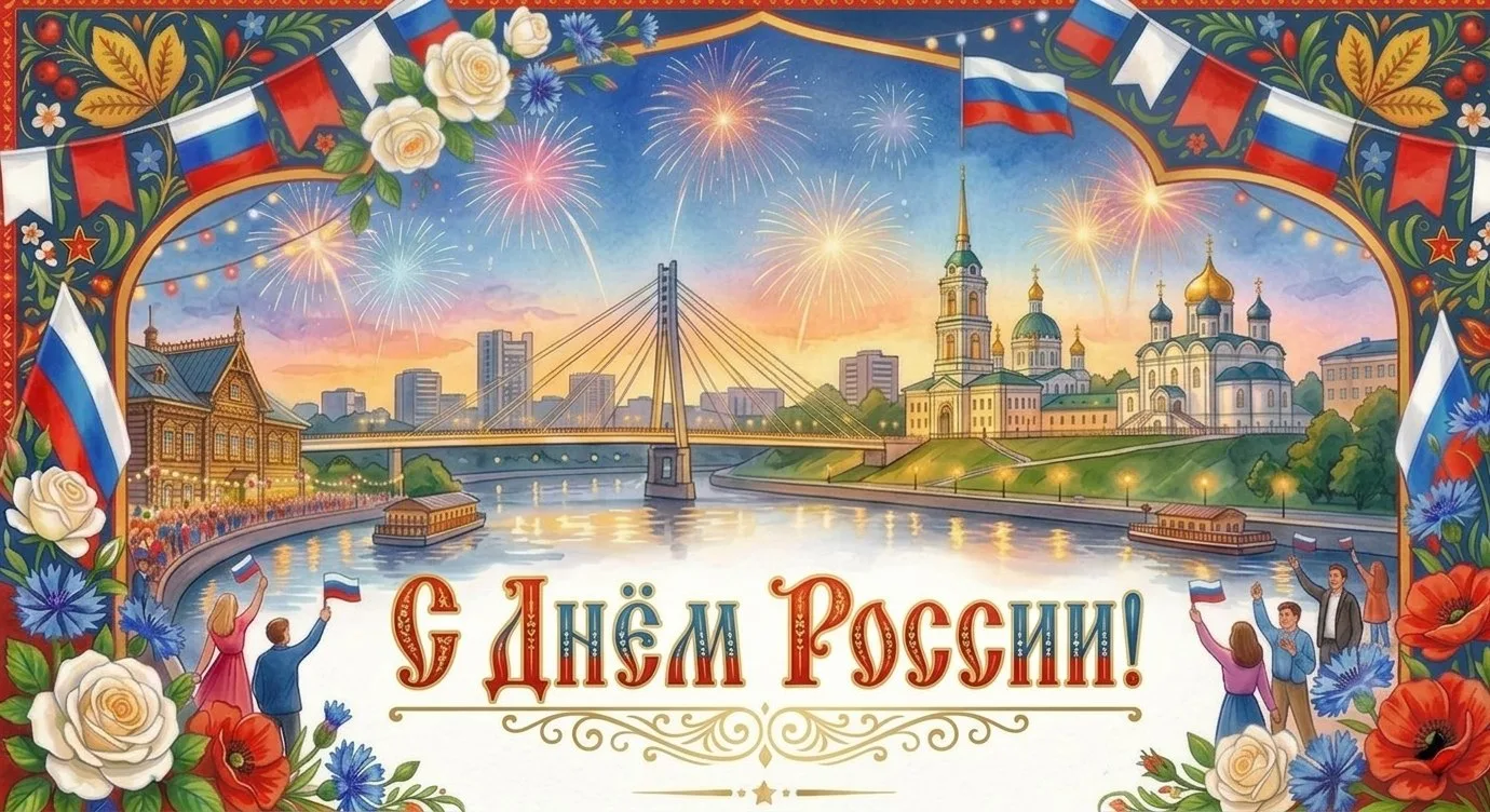 От всей души поздравляем вас с Днём России!