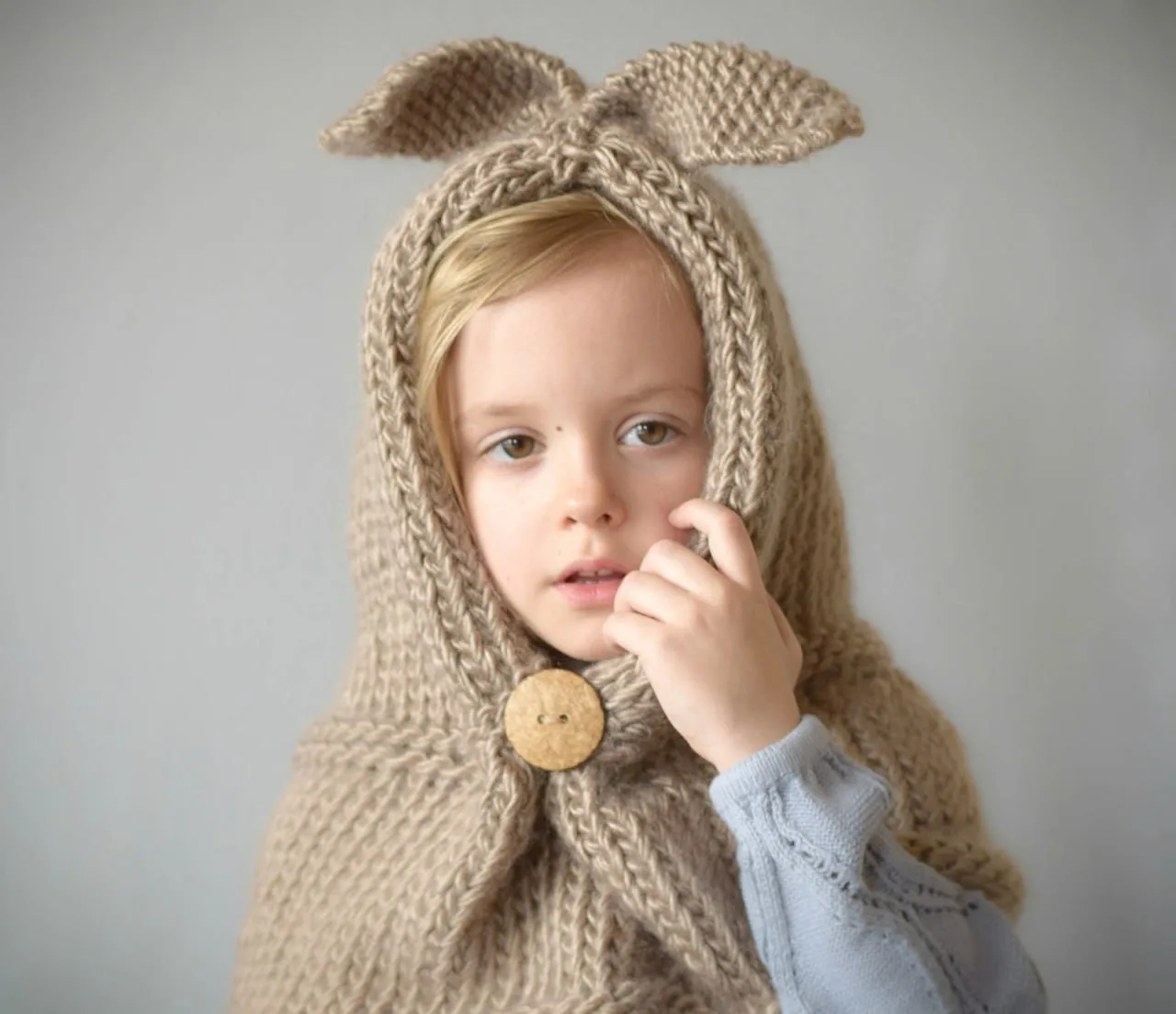 Velvet Rabbit Hooded Stole