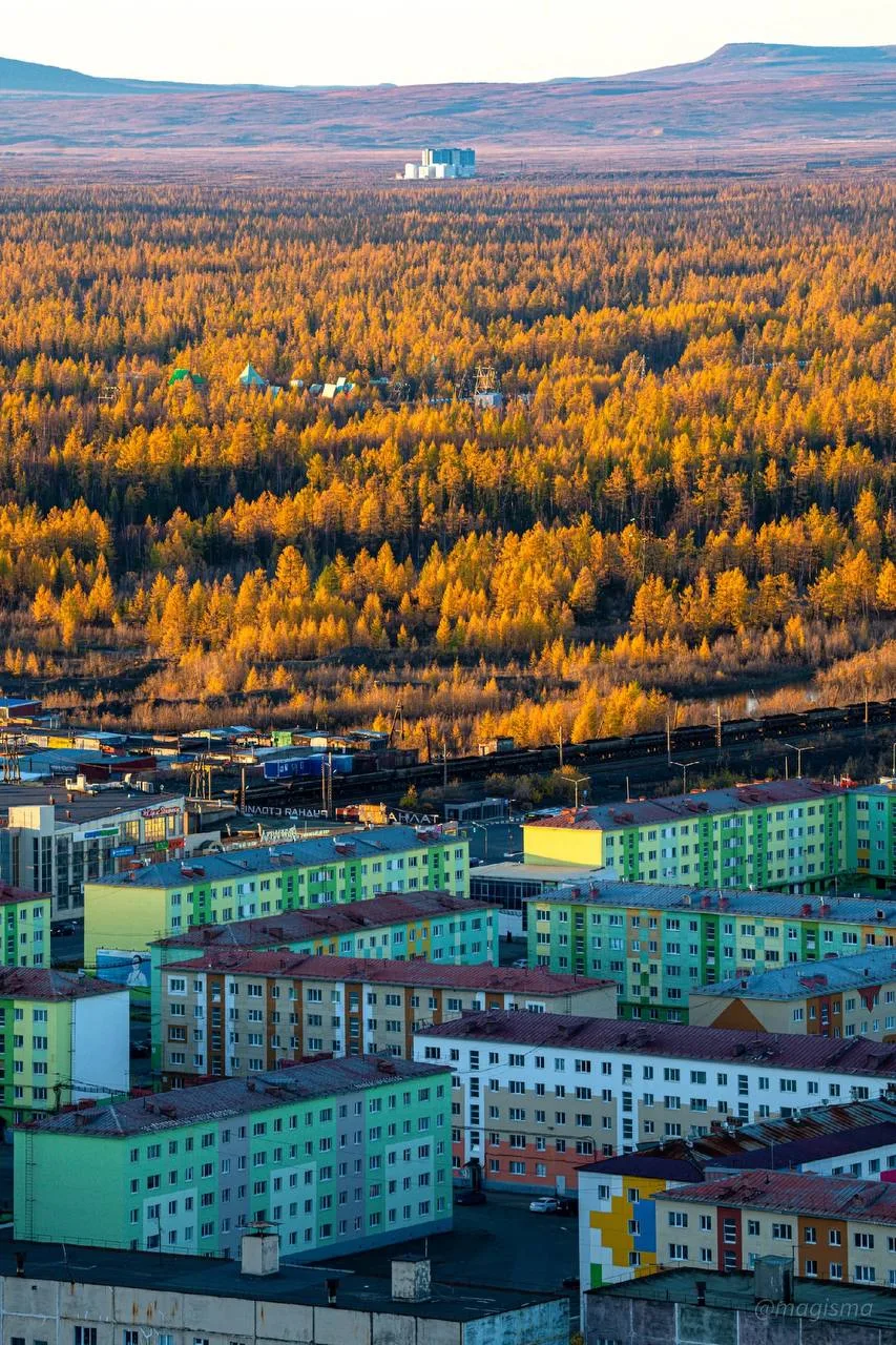 🍂Яркая осень в Талнахе
