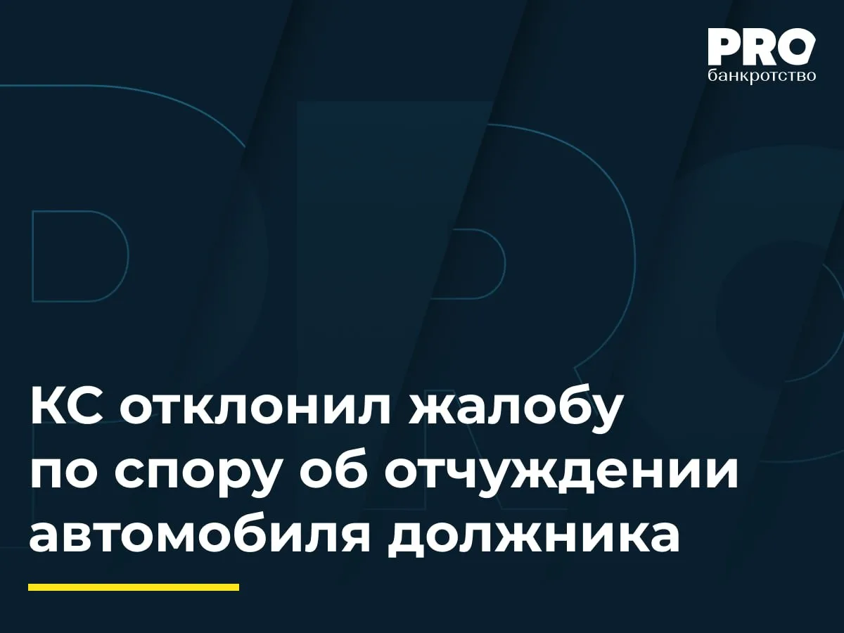 КС отклонил жалобу по спору об отчуждении автомобиля должника