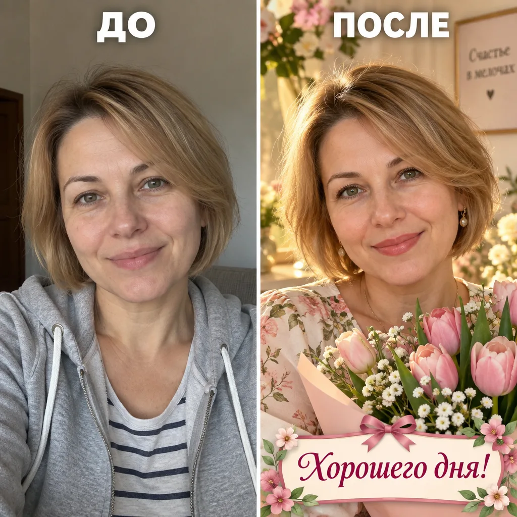 В MAX появился бот, в котором можно создавать открытки по фото.
