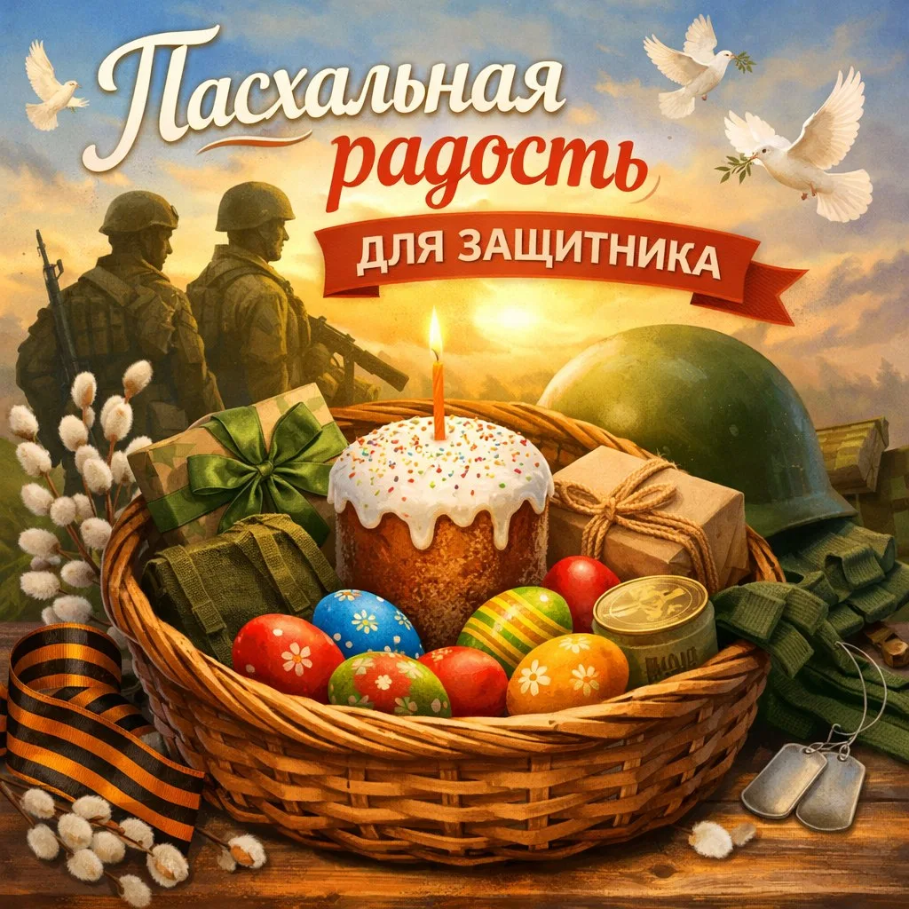 Приглашаем вас присоединиться к акции «Пасхальная радость для защитника»!