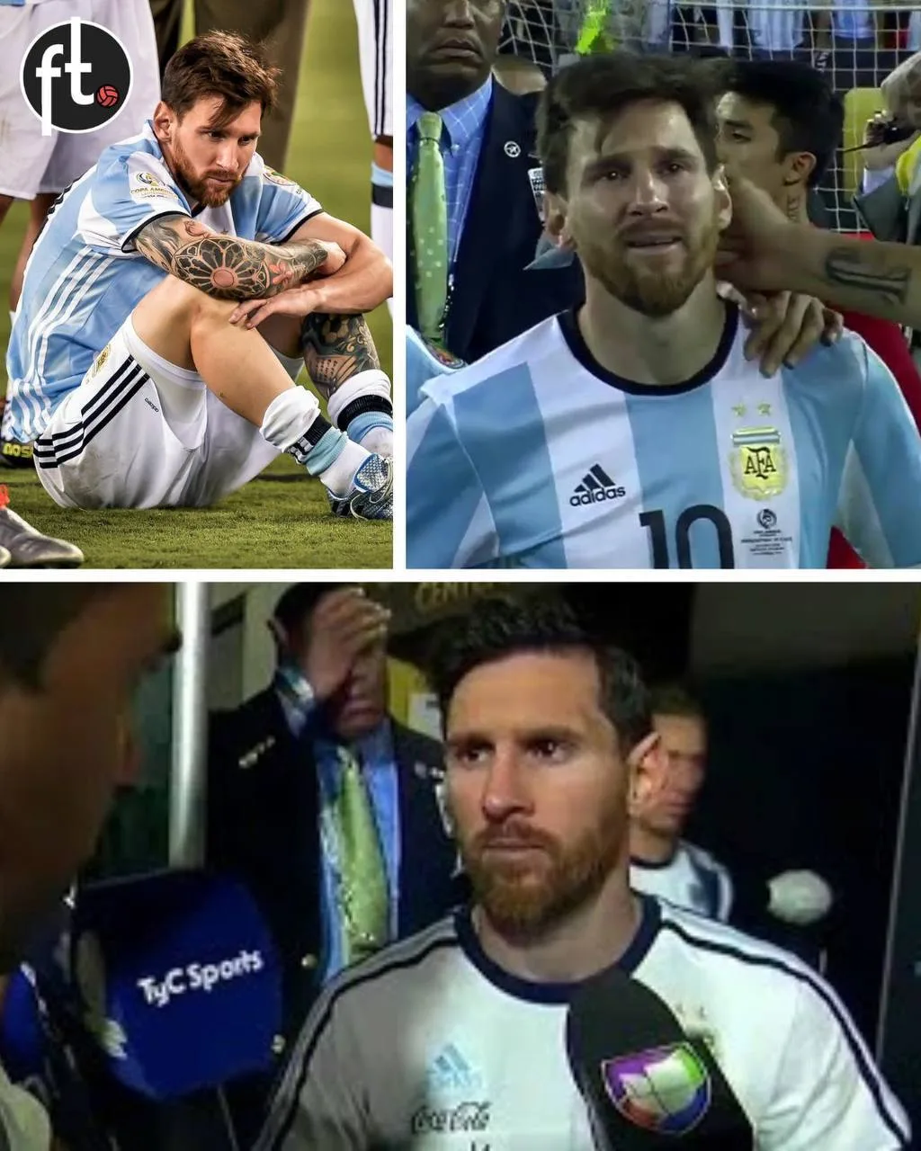 🇦🇷 Ровно 10 лет назад Лионель Месси потряс футбольный мир: после поражения в финале К...