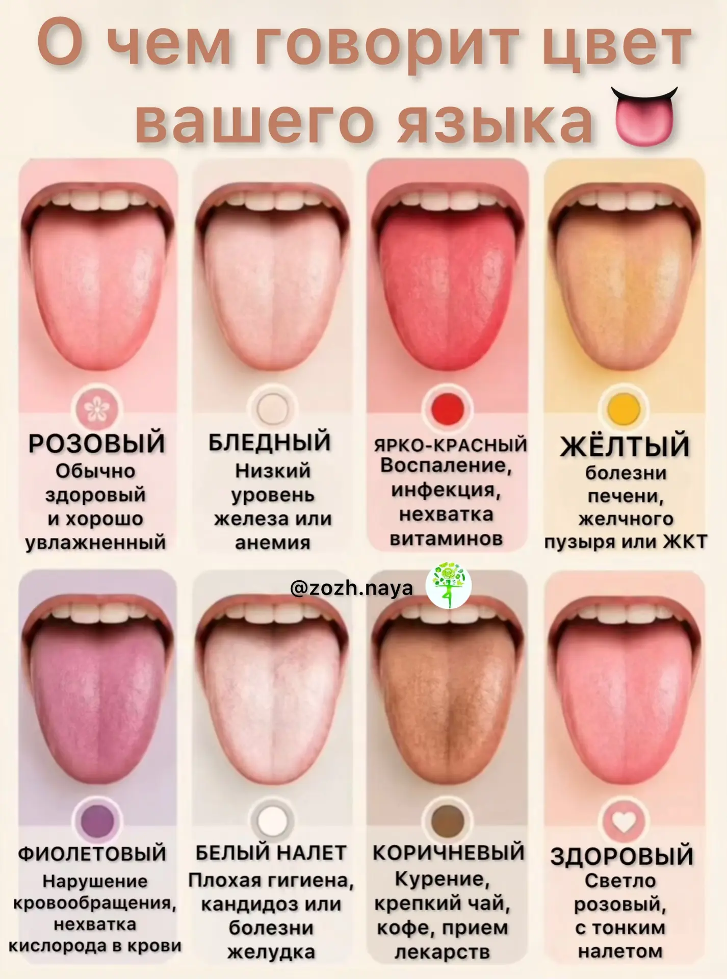 👅 Ваш язык может рассказать о вашем здоровье больше, чем вы думаете.

Изменения в цвете языка иногд