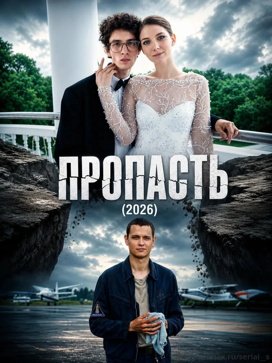 Пропасть (2026) 
Жанр: триллер, драма, приключения

Молодожёны Даша и Саша отправляются в свадебное 