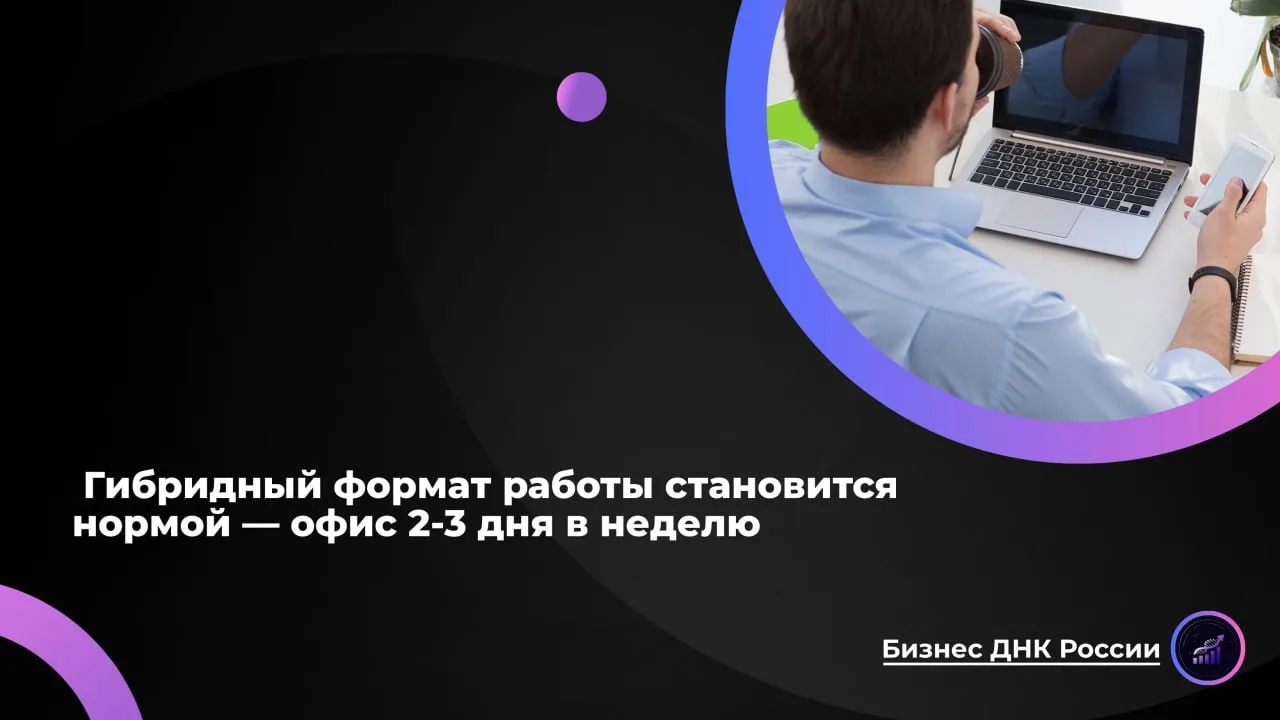 Гибридный формат работы становится нормой - офис 2-3 дня в неделю